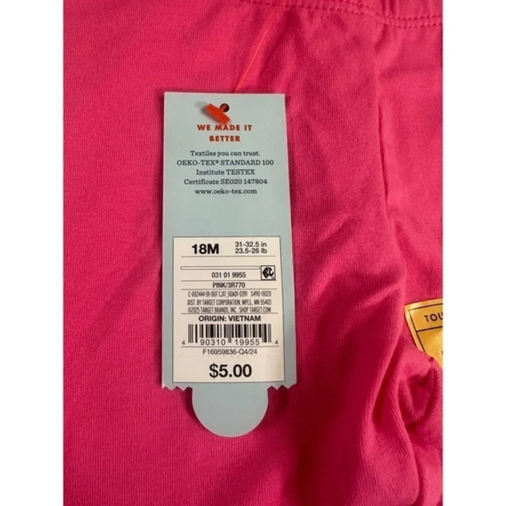 Cat & Jack Toddler Girls 18M Pink Shorts and Leggings Bundle NWT Tough Cotton
